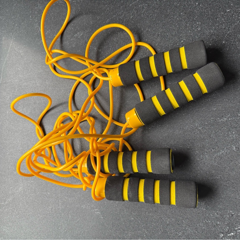 Yellow and Black Jump Rope